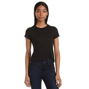 MOTT & BOW FITTED CREW MARCY TEE - Black
